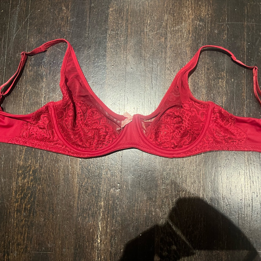 Red sexy bra with bow❤️🎀
